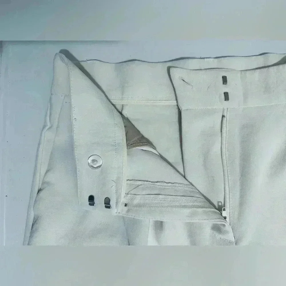 Joie Winter White Pleated Trouser Pants, Women’s Size 6, 100% Polyester. NWT - Picture 5 of 12